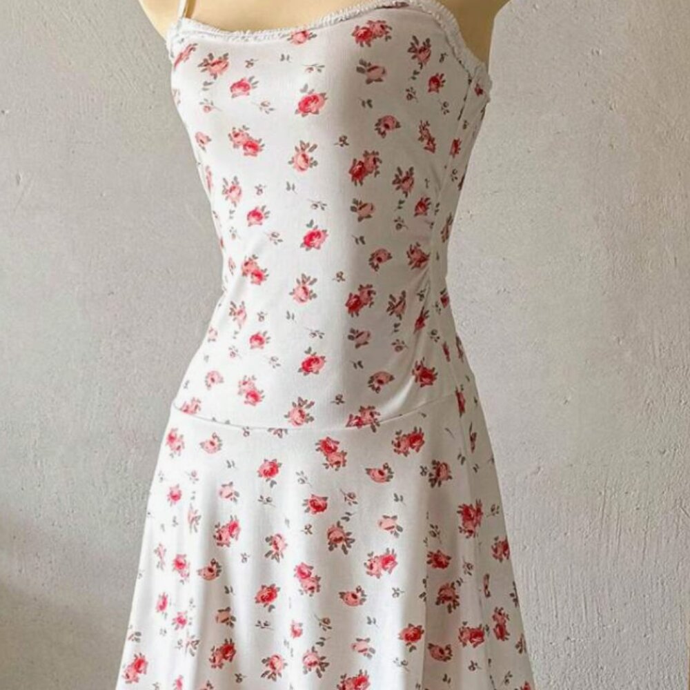 INAWLY Women's Holiday Ditsy Floral Slip Dress XL NWOT
